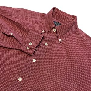 Brooks Brothers Medium Mens Button Down Red Plaid